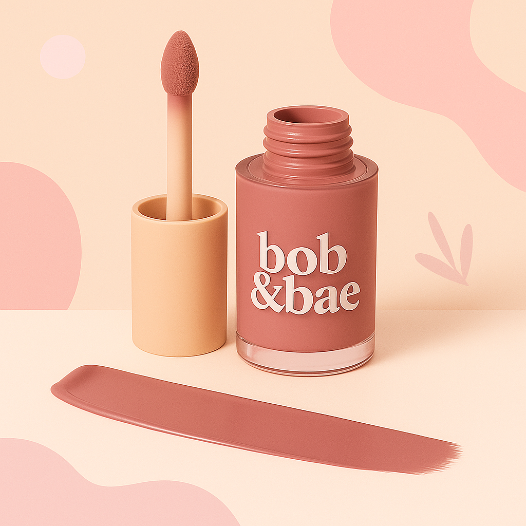 Bob & Bae SPF Semi-Matte Liquid Lipstick - DELULU | SPF 32+ Sun Protection, Kojic Acid & Hyaluronic Acid | Smudge-Proof, Transfer-Proof, Long-Lasting 12H Wear | Hydrating, Vegan & Cruelty-Free | 2ml
