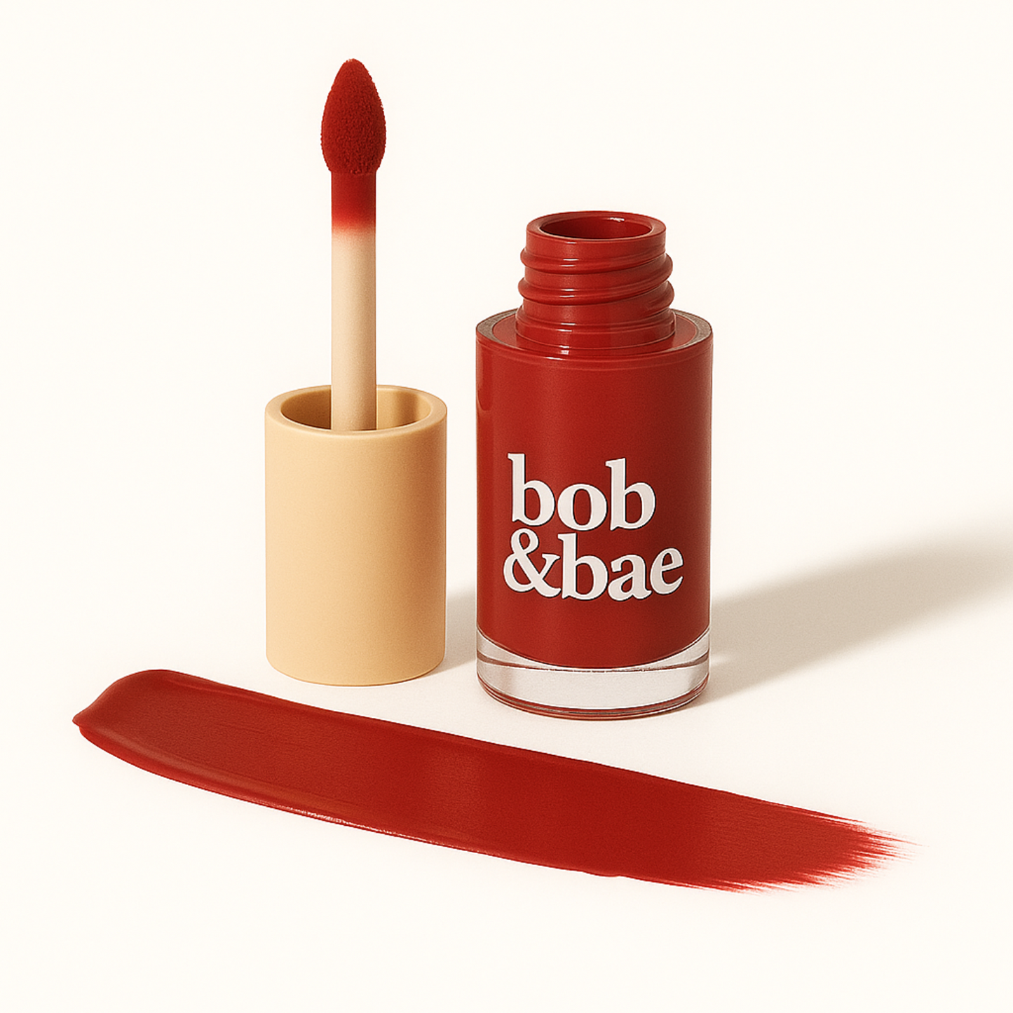 Bob & Bae SPF Semi-Matte Liquid Lipstick - SERIAL KISSER | SPF 32+ Sun Protection, Kojic Acid & Hyaluronic Acid | Smudge-Proof, Transfer-Proof, Long-Lasting 12H Wear | Hydrating, Vegan & Cruelty-Free | 2ml