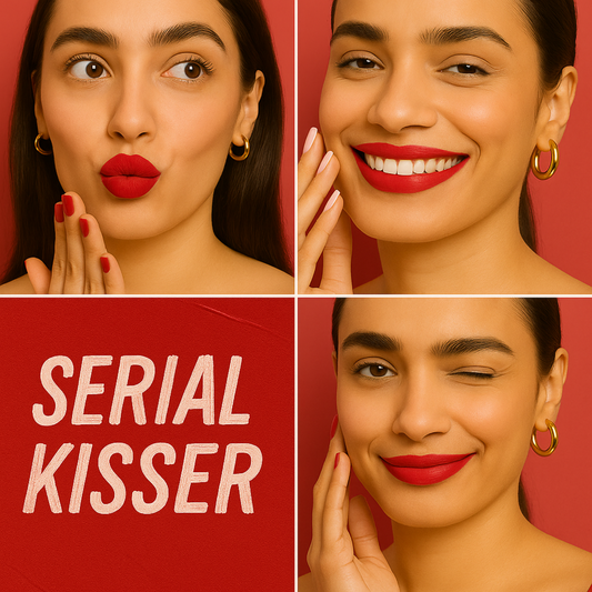 Bob & Bae SPF Semi-Matte Liquid Lipstick - SERIAL KISSER | SPF 32+ Sun Protection, Kojic Acid & Hyaluronic Acid | Smudge-Proof, Transfer-Proof, Long-Lasting 12H Wear | Hydrating, Vegan & Cruelty-Free | 2ml