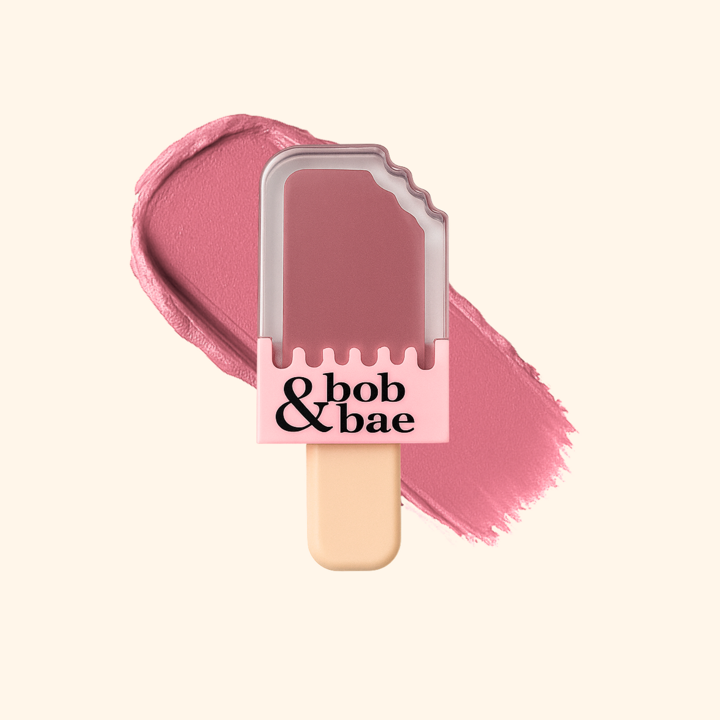 Bob & Bae Whipped Lipstick - SEND ME NUDES with Kojic Acid| Viral Korean Mousse Lipstick | Matte Finish & Long Lasting | Lip & Cheek Tint | Superlight & Transferproof - 5.5 ml