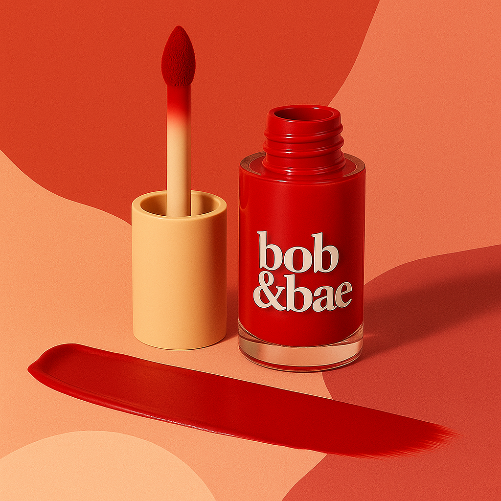 Bob & Bae SPF Semi-Matte Liquid Lipstick - SERIAL KISSER | SPF 32+ Sun Protection, Kojic Acid & Hyaluronic Acid | Smudge-Proof, Transfer-Proof, Long-Lasting 12H Wear | Hydrating, Vegan & Cruelty-Free | 2ml