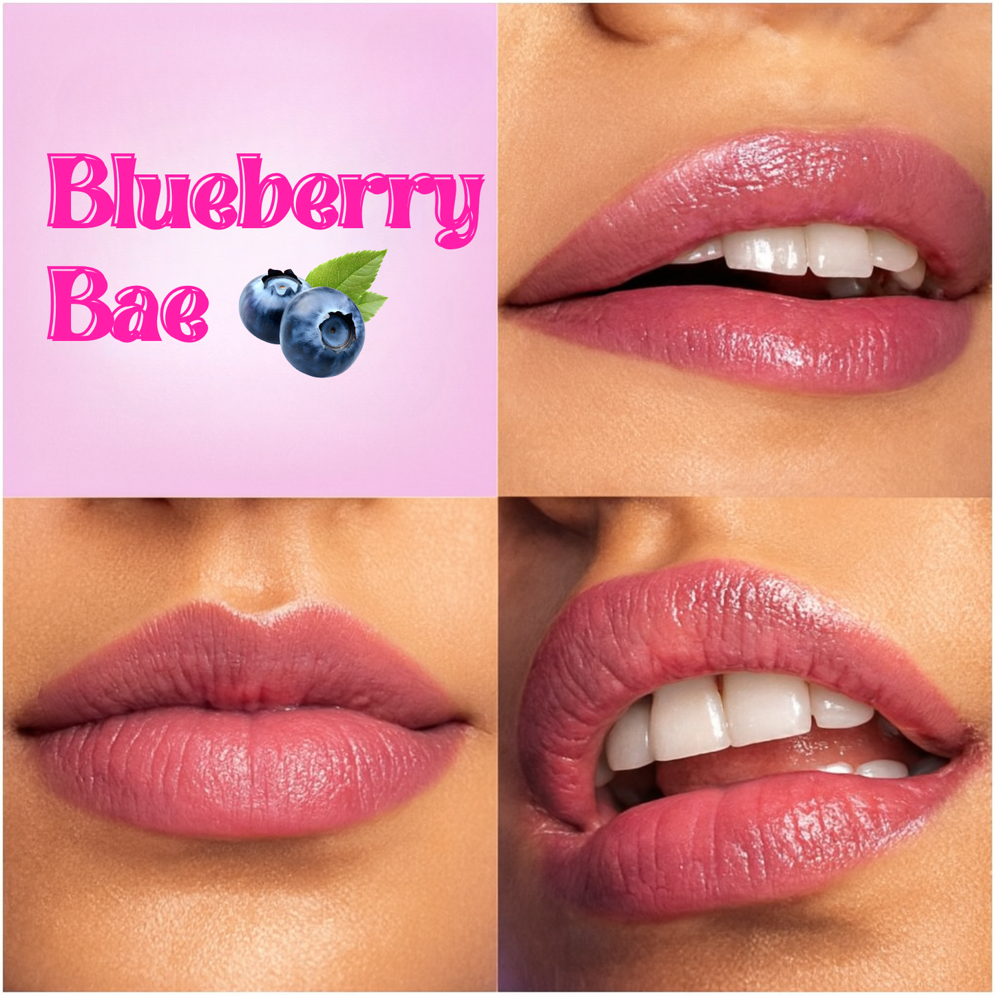 Bob & Bae Cotton Candy pH Lipstick - Blueberry Bae | Colour Changing Lip Balm + Build-a-Blush | pH Balanced Hydrating Lip Tint | Glides Smooth & Adapts to You | All-Day Tint – 3.5g