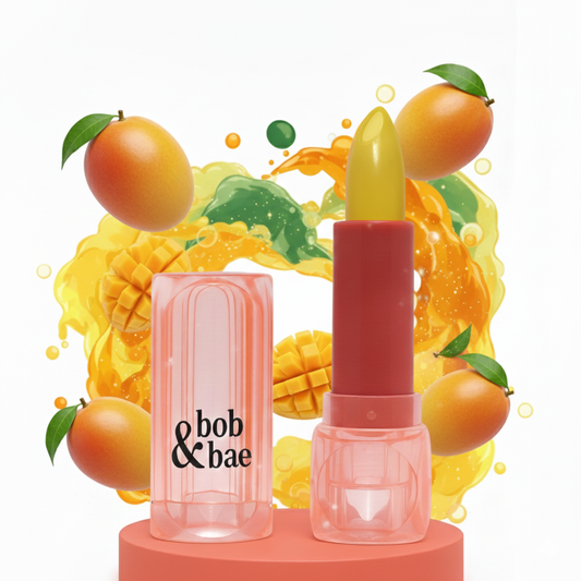 Bob & Bae Cotton Candy pH Lipstick - Mango Madness | Colour Changing Lip Balm + Build-a-Blush | pH Balanced Hydrating Lip Tint | Glides Smooth & Adapts to You | All-Day Tint – 3.5g