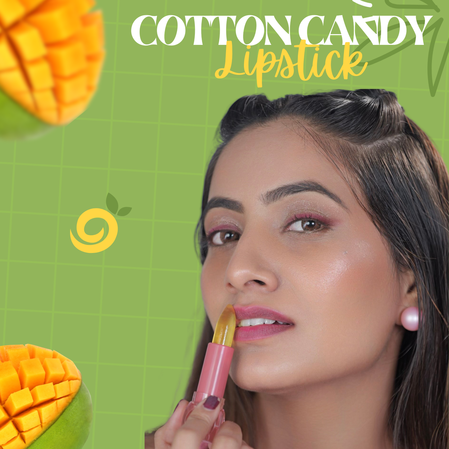 Bob & Bae Cotton Candy pH Lipstick - Mango Madness | Colour Changing Lip Balm + Build-a-Blush | pH Balanced Hydrating Lip Tint | Glides Smooth & Adapts to You | All-Day Tint – 3.5g