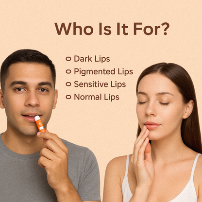 Lip Brightening Balm with SPF 50+ & 1% Kojic Acid, Ceramide & Peptide