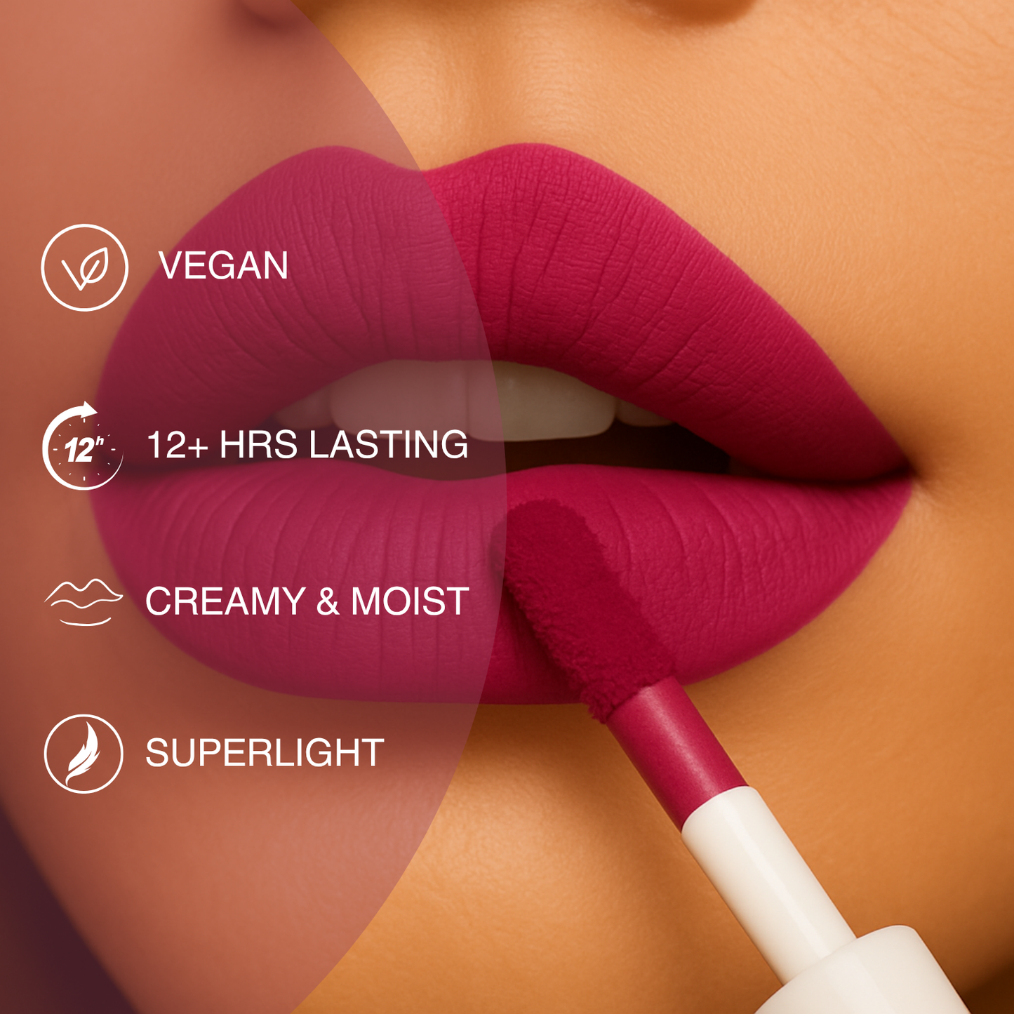 SPF Semi-Matte Liquid Lipstick with SPF 32+, Kojic Acid & Hyaluronic Acid | Long-Lasting 12H Wear