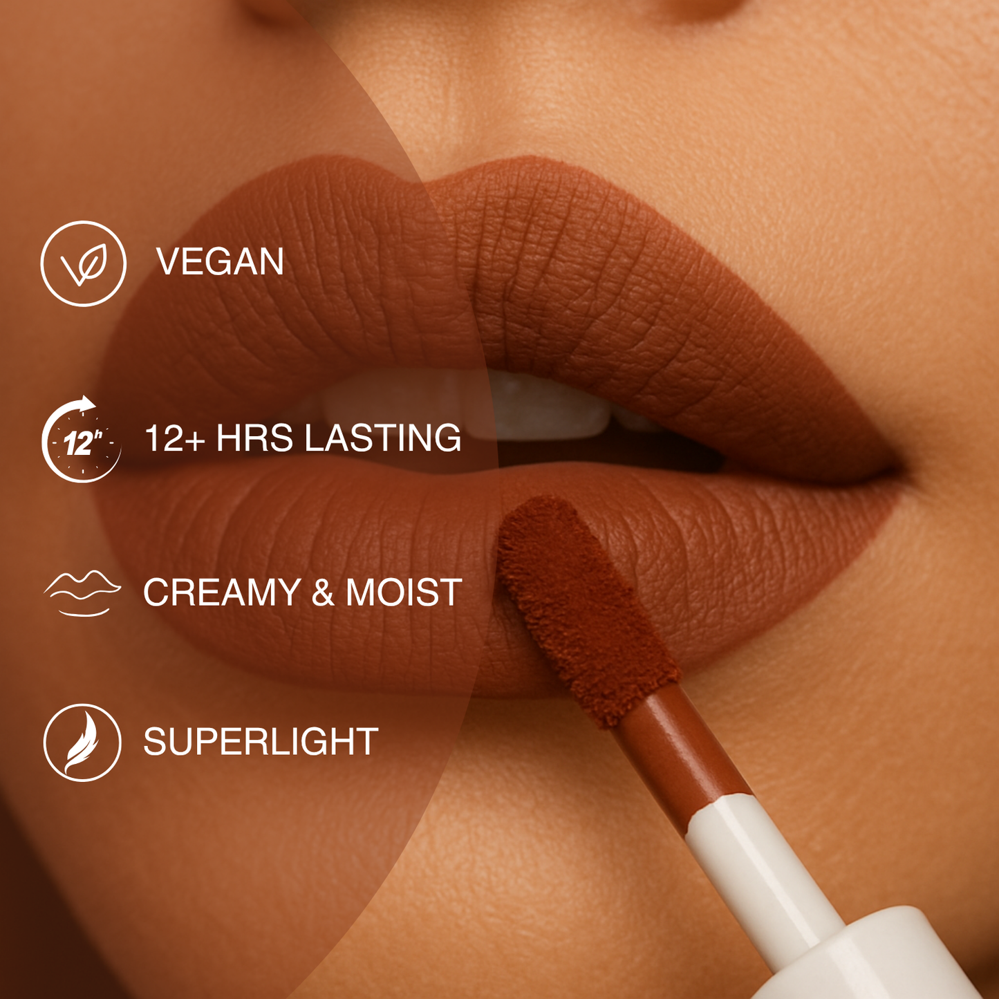 SPF Semi-Matte Liquid Lipstick with SPF 32+, Kojic Acid & Hyaluronic Acid | Long-Lasting 12H Wear