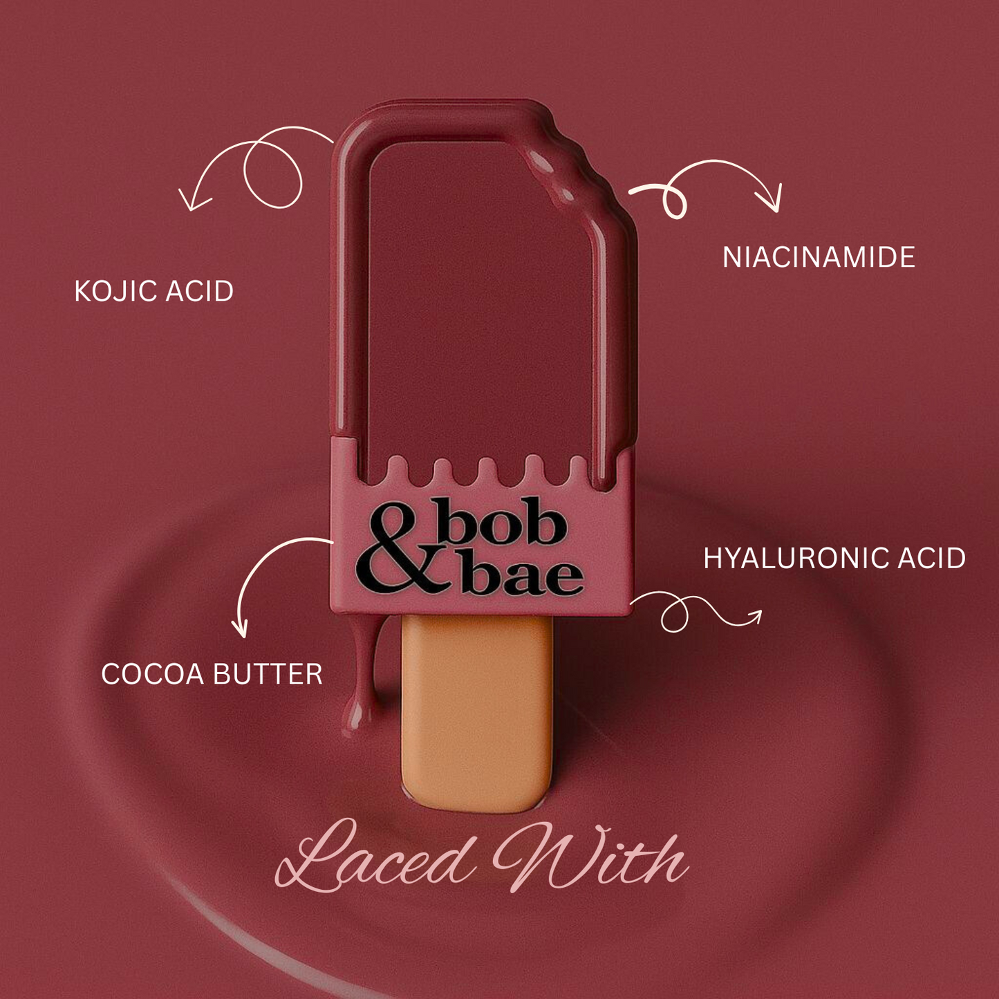 Bob & Bae Whipped Lipstick - BTS with Kojic Acid| Viral Korean Mousse Lipstick | Matte Finish & Long Lasting | Lip & Cheek Tint | Superlight & Transferproof - 5.5 ml