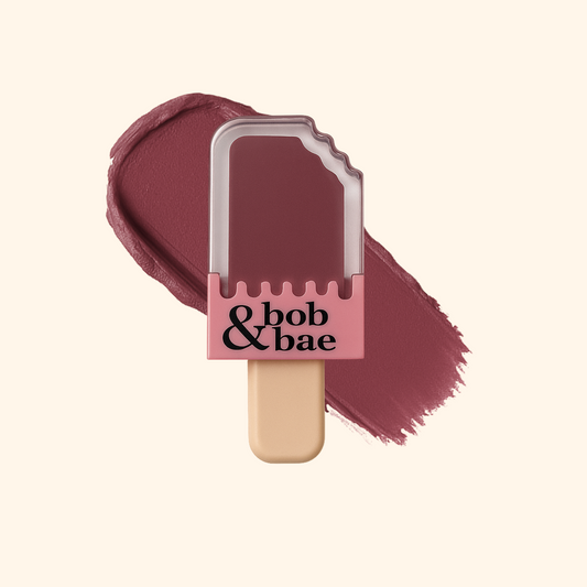 Bob & Bae Whipped Lipstick - BTS with Kojic Acid| Viral Korean Mousse Lipstick | Matte Finish & Long Lasting | Lip & Cheek Tint | Superlight & Transferproof - 5.5 ml