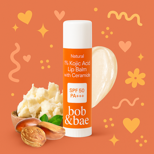 Lip Brightening Balm with SPF 50+ & 1% Kojic Acid, Ceramide & Peptide