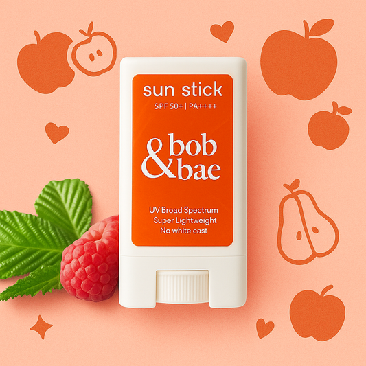 Bob & Bae Sunscreen Natural Stick SPF 50+ Pa++++, Broad Spectrum, with Hyaluronic & Ceramide, 15G