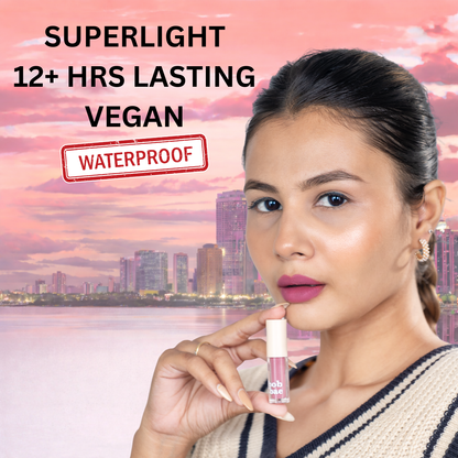SPF Semi-Matte Liquid Lipstick with SPF 32+, Kojic Acid & Hyaluronic Acid | Long-Lasting 12H Wear