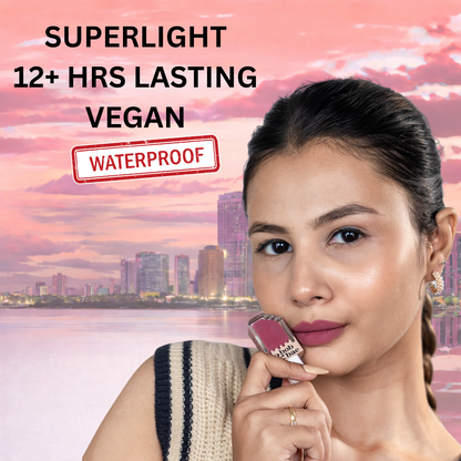 SPF Semi-Matte Liquid Lipstick with SPF 32+, Kojic Acid & Hyaluronic Acid | Long-Lasting 12H Wear
