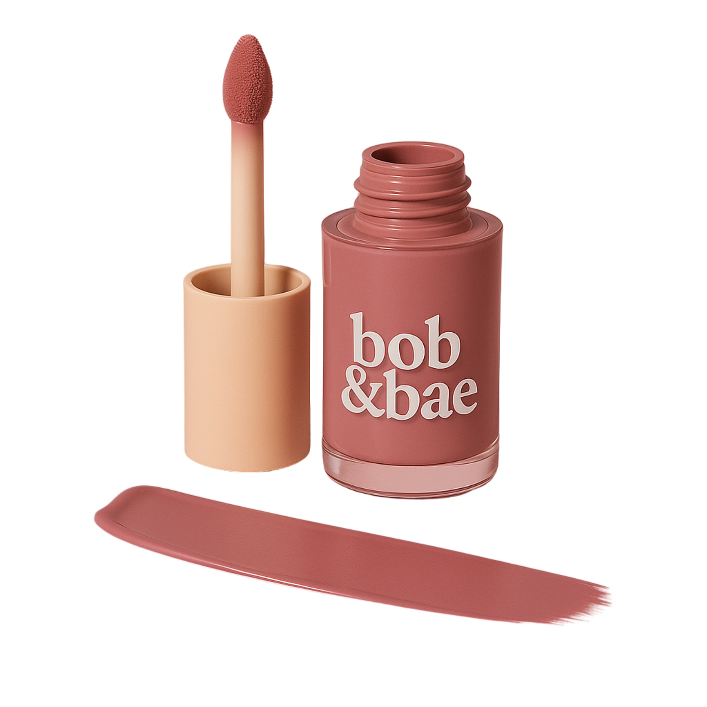 Bob & Bae Semi- Matte Liquid Lipstick - Delulu with SPF 30+| Smudge-Proof &  Long-Lasting