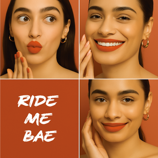 Bob & Bae SPF Semi-Matte Liquid Lipstick - RIDE ME BAE | SPF 32+ Sun Protection, Kojic Acid & Hyaluronic Acid | Smudge-Proof, Transfer-Proof, Long-Lasting 12H Wear | Hydrating, Vegan & Cruelty-Free | 2ml