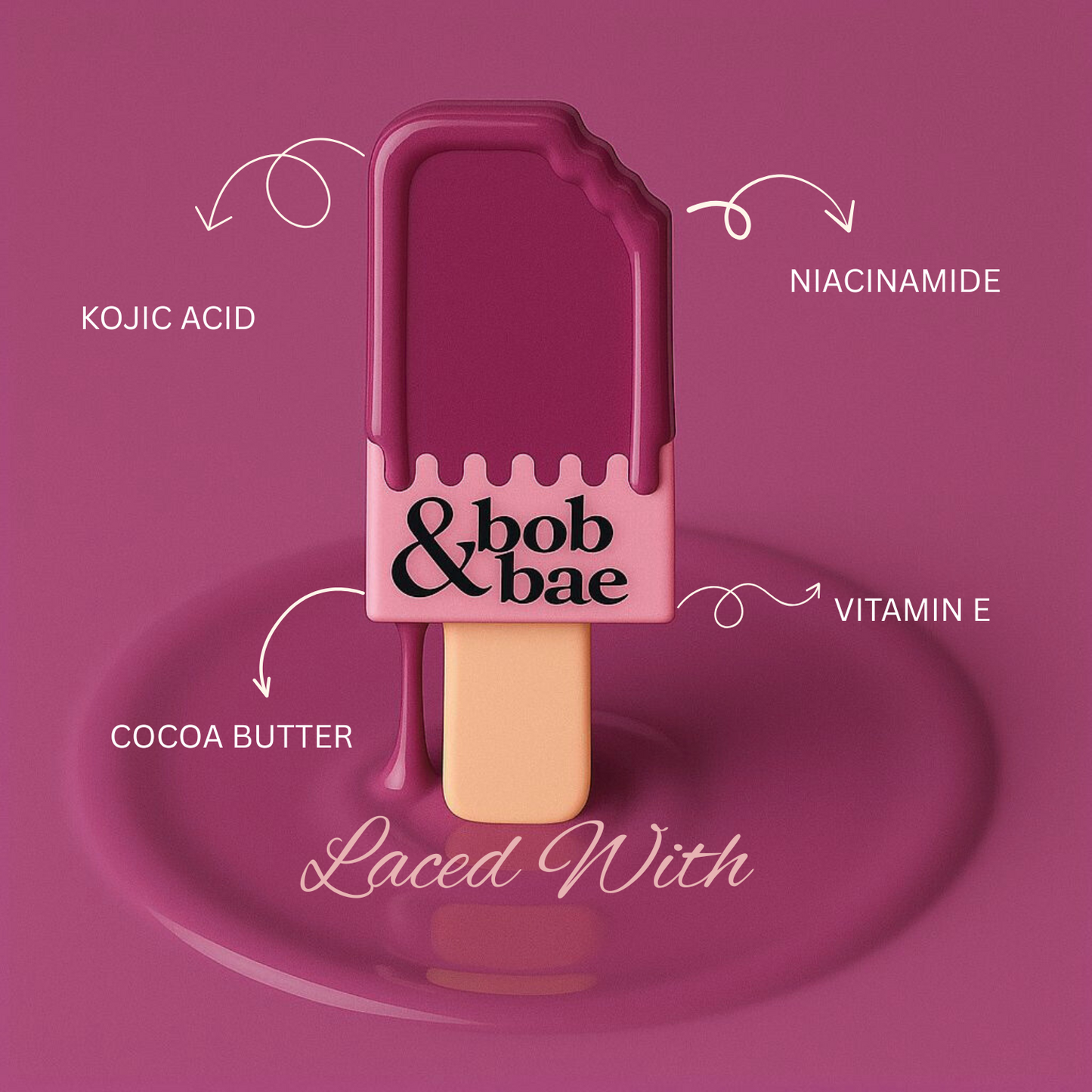 Bob & Bae Whipped Lipstick - JEY with Kojic Acid| Viral Korean Mousse Lipstick | Matte Finish & Long Lasting | Lip & Cheek Tint | Superlight & Transferproof - 5.5 ml