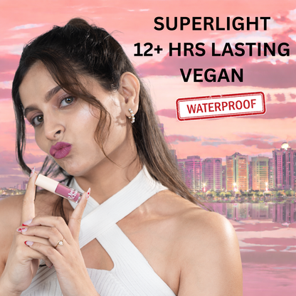 SPF Semi-Matte Liquid Lipstick with SPF 32+, Kojic Acid & Hyaluronic Acid | Long-Lasting 12H Wear