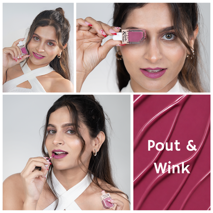 SPF Semi-Matte Liquid Lipstick with SPF 32+, Kojic Acid & Hyaluronic Acid | Long-Lasting 12H Wear