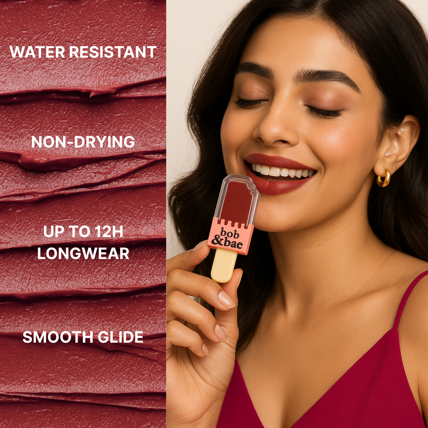 Bob & Bae Whipped Lipstick - SAVE ME with Kojic Acid| Viral Korean Mousse Lipstick | Matte Finish & Long Lasting | Lip & Cheek Tint | Superlight & Transferproof - 5.5 ml