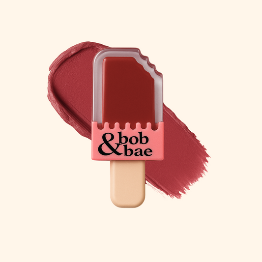 Bob & Bae Whipped Lipstick - SAVE ME with Kojic Acid| Viral Korean Mousse Lipstick | Matte Finish & Long Lasting | Lip & Cheek Tint | Superlight & Transferproof - 5.5 ml