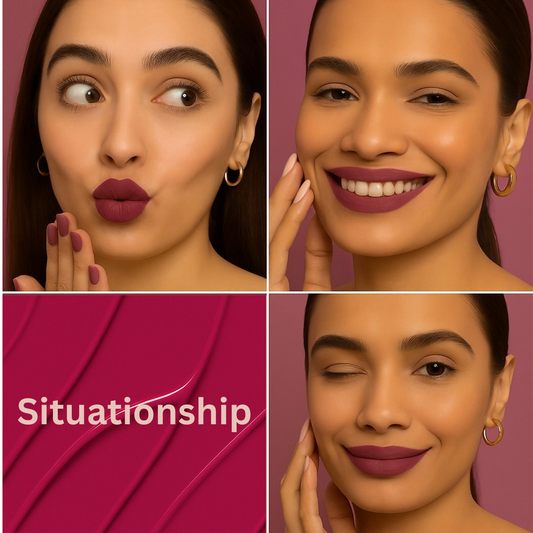 Bob & Bae SPF Semi-Matte Liquid Lipstick - SITUATIONSHIP | SPF 32+ Sun Protection, Kojic Acid & Hyaluronic Acid | Smudge-Proof, Transfer-Proof, Long-Lasting 12H Wear | Hydrating, Vegan & Cruelty-Free | 2ml