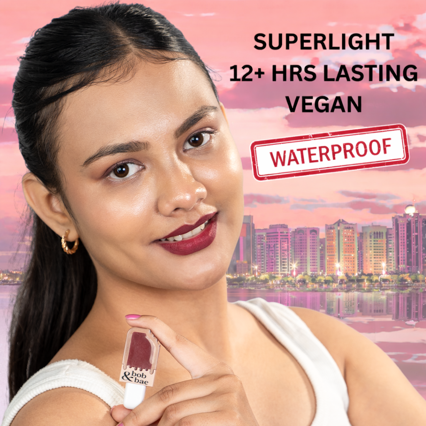 SPF Semi-Matte Liquid Lipstick with SPF 32+, Kojic Acid & Hyaluronic Acid | Long-Lasting 12H Wear